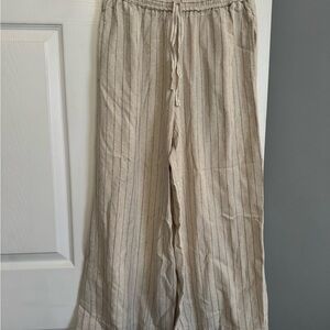 Striped Pants wide leg pants